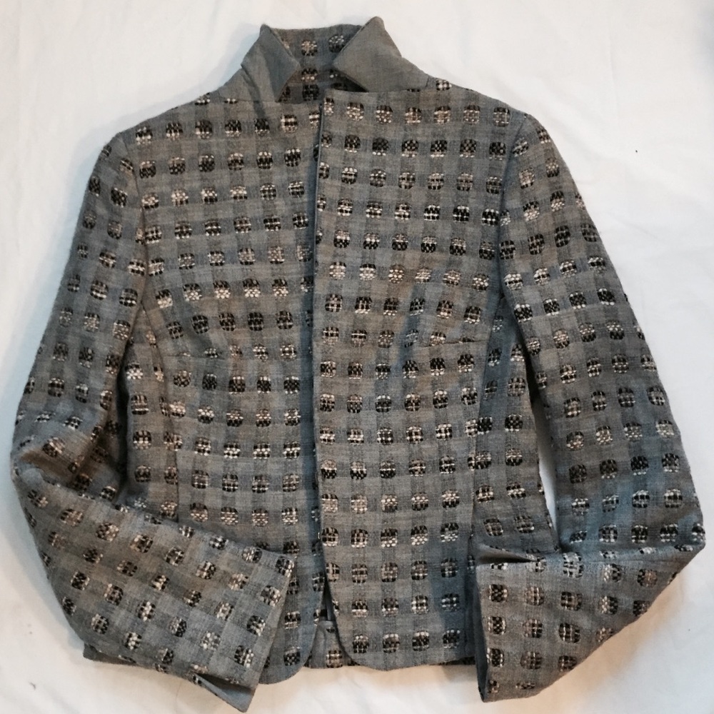 Akris Punto Gray Stand Up Collar - Picture 3 of 7